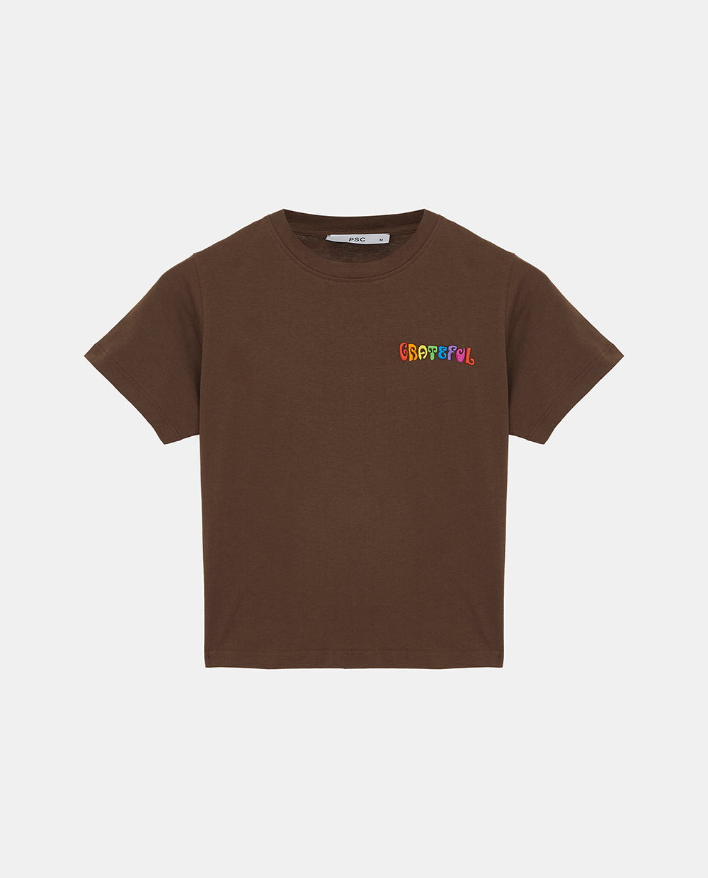 BROWN PETITE T-SHIRT