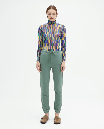 STRIPED SECOND SKIN TOP BLUE