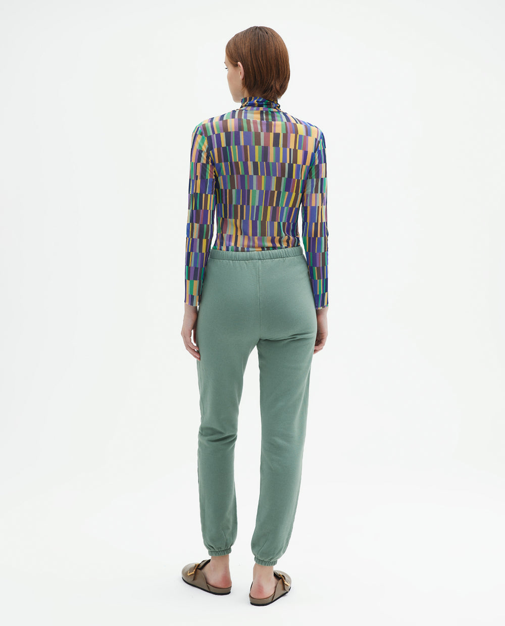 STRIPED SECOND SKIN TOP BLUE