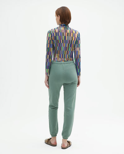 STRIPED SECOND SKIN TOP BLUE