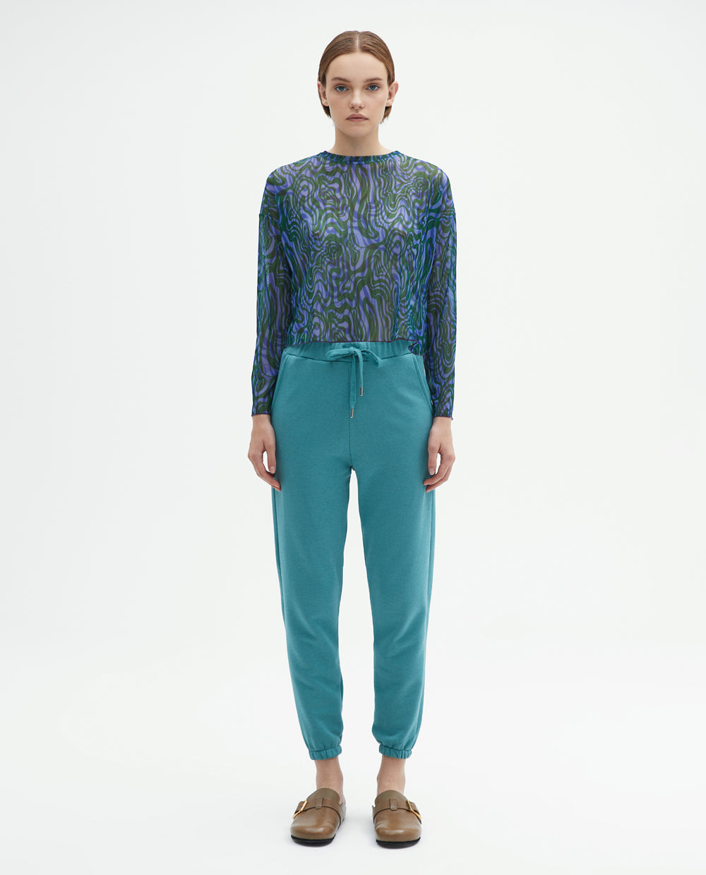 CROPPED WAVE SECOND SKIN TOP PURPLE