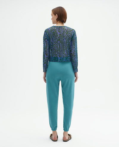 CROPPED WAVE SECOND SKIN TOP PURPLE