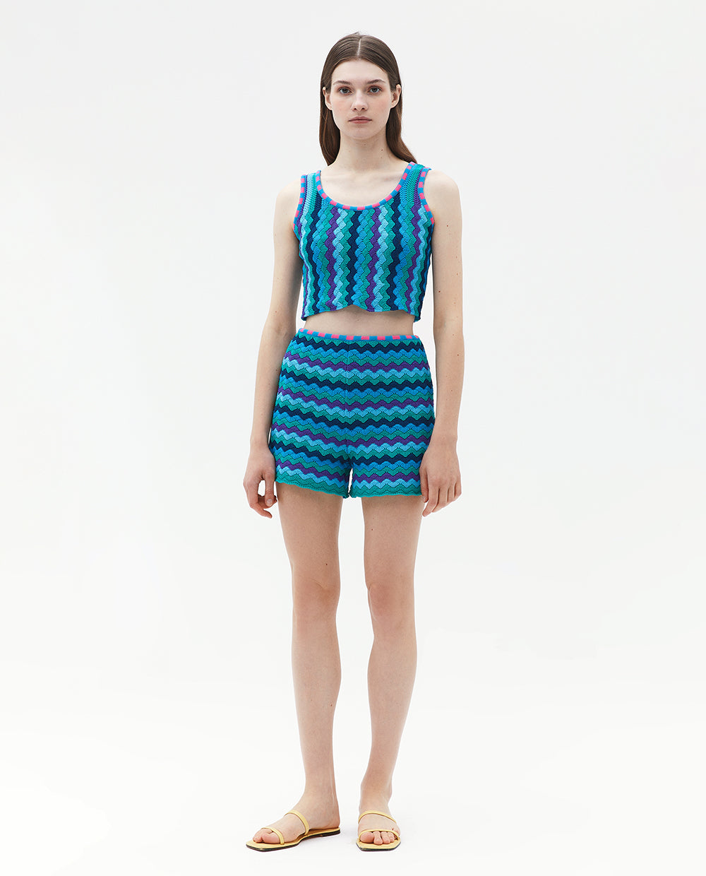 BLUE KNIT TOP