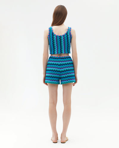 BLUE KNIT TOP