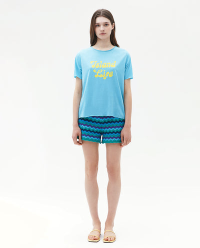ISLAND LIFE BLUE T-SHIRT