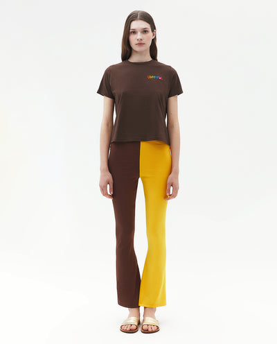 BROWN PETITE T-SHIRT