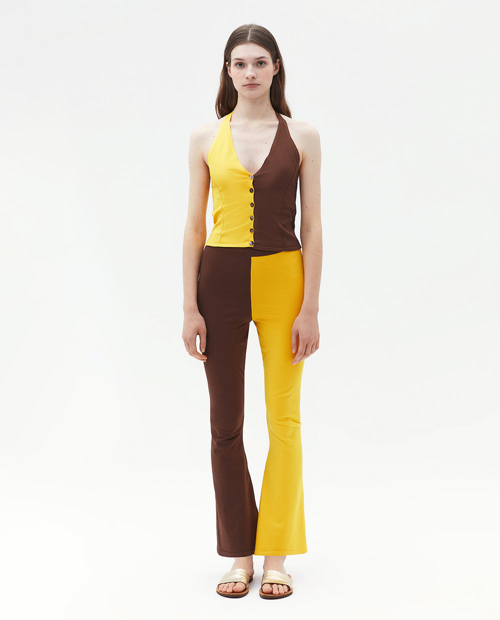 BROWN YELLOW TROUSERS