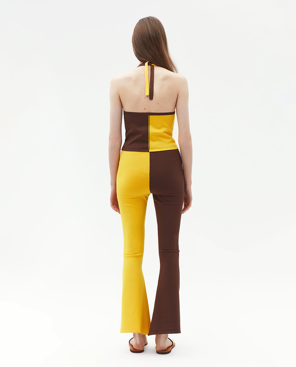 BROWN YELLOW TROUSERS