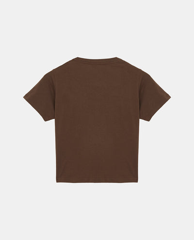 BROWN PETITE T-SHIRT