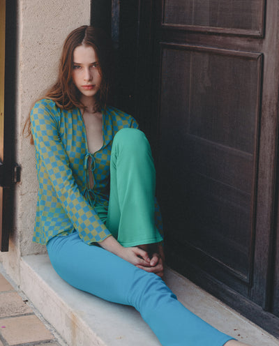 GREEN BLUE TROUSERS