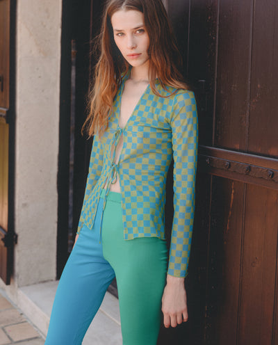 GREEN BLUE TROUSERS
