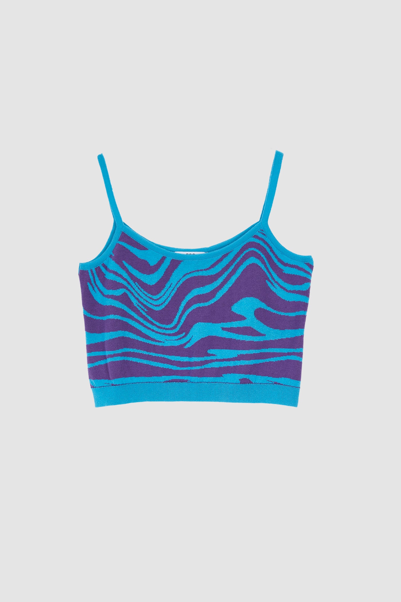 WAVE KNIT TOP BLUE