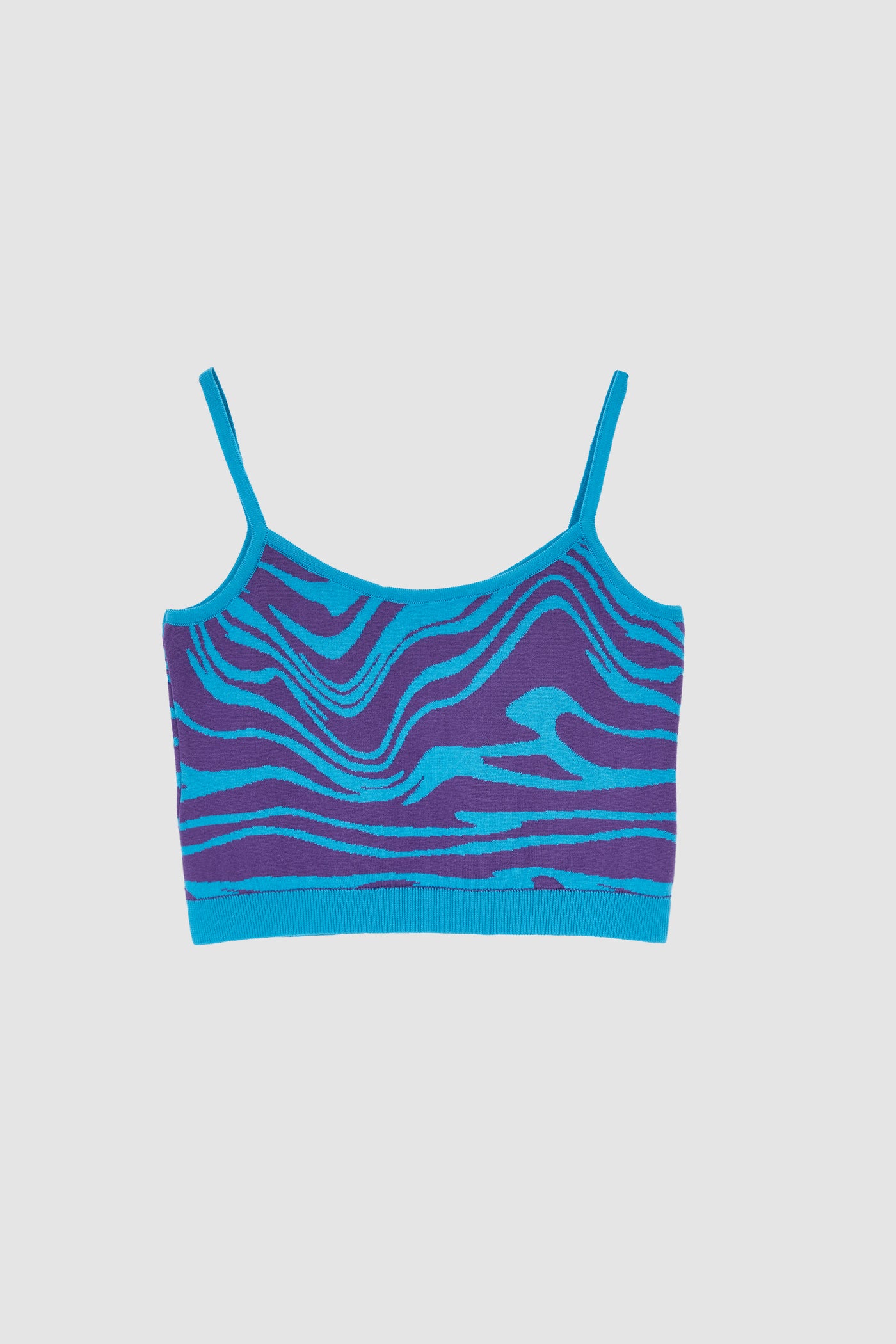 WAVE KNIT TOP BLUE