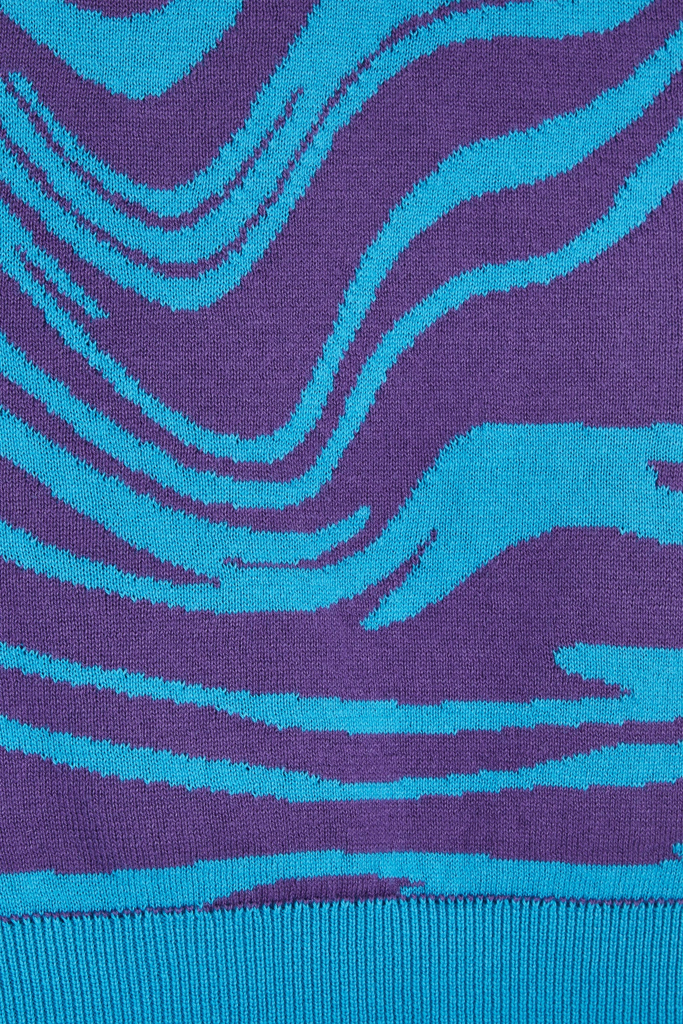 WAVE KNIT TOP BLUE