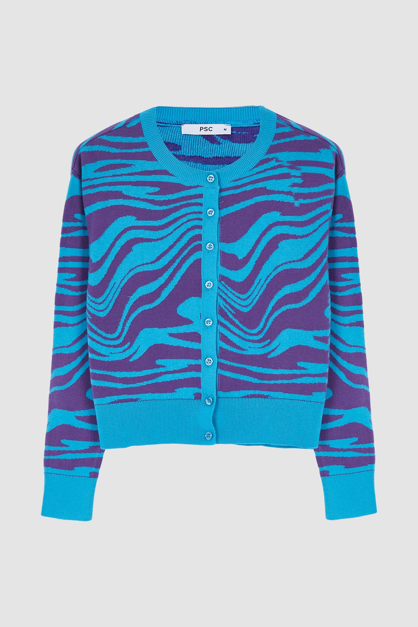 WAVE CARDIGAN BLUE