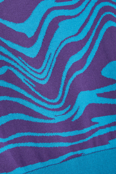 WAVE CARDIGAN BLUE