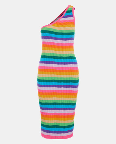 RAINBOW STRIPED DRESS