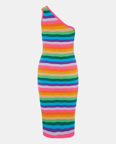 RAINBOW STRIPED DRESS