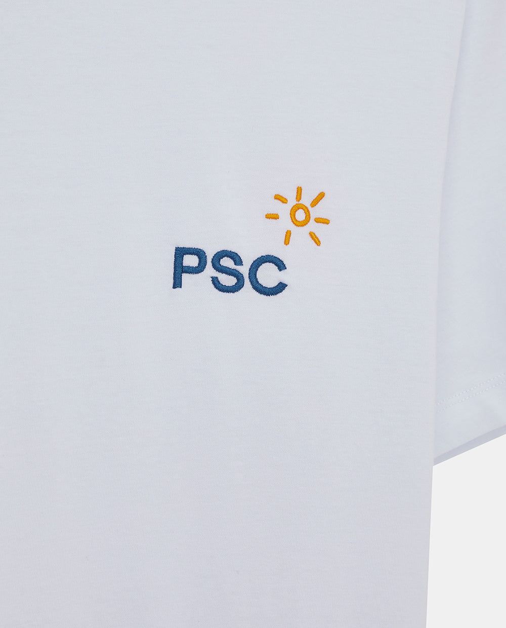 WHITE PSC MEN T-SHIRT