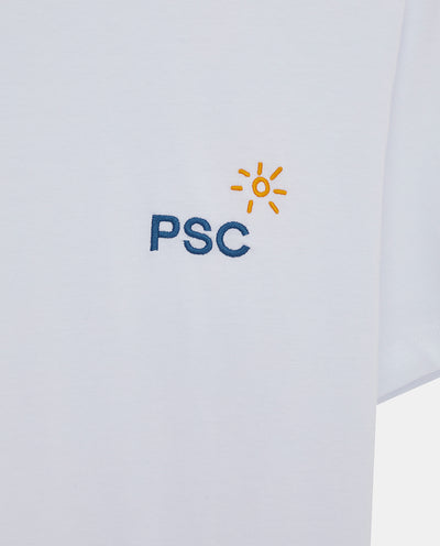WHITE PSC MEN T-SHIRT