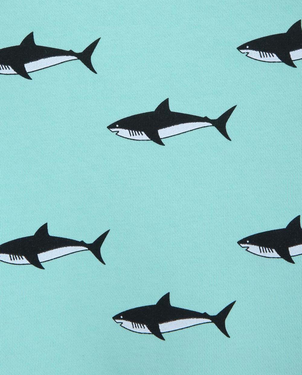 SHARK GREEN SWEATSHIRT KIDS