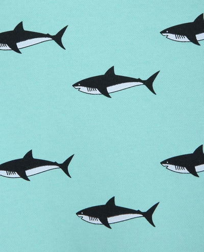 SHARK GREEN SWEATSHIRT KIDS