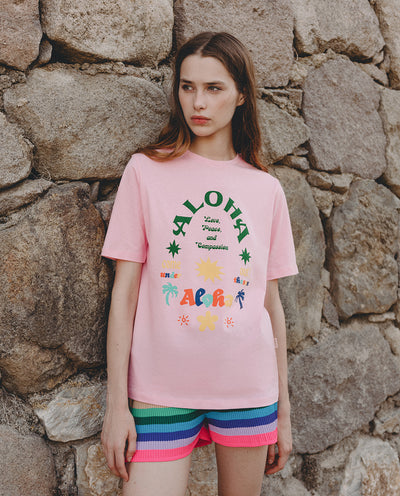 ALOHA PINK T-SHIRT