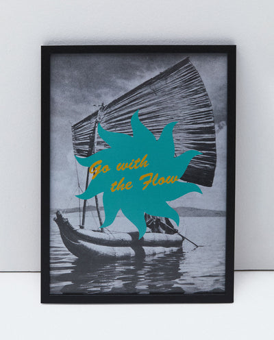FLOW BLUE SUN 33 x 45 cm