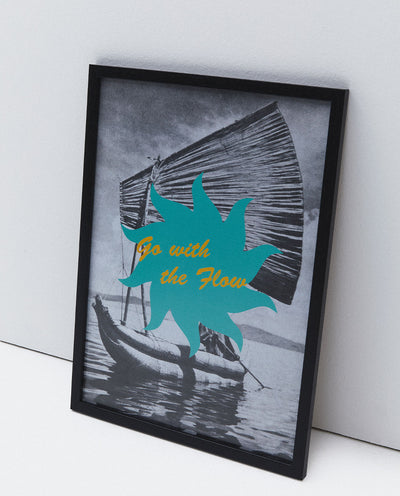FLOW BLUE SUN 33 x 45 cm